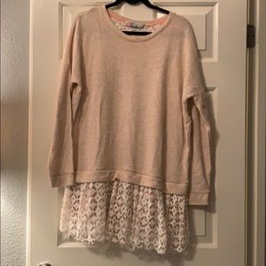 Lace sweater